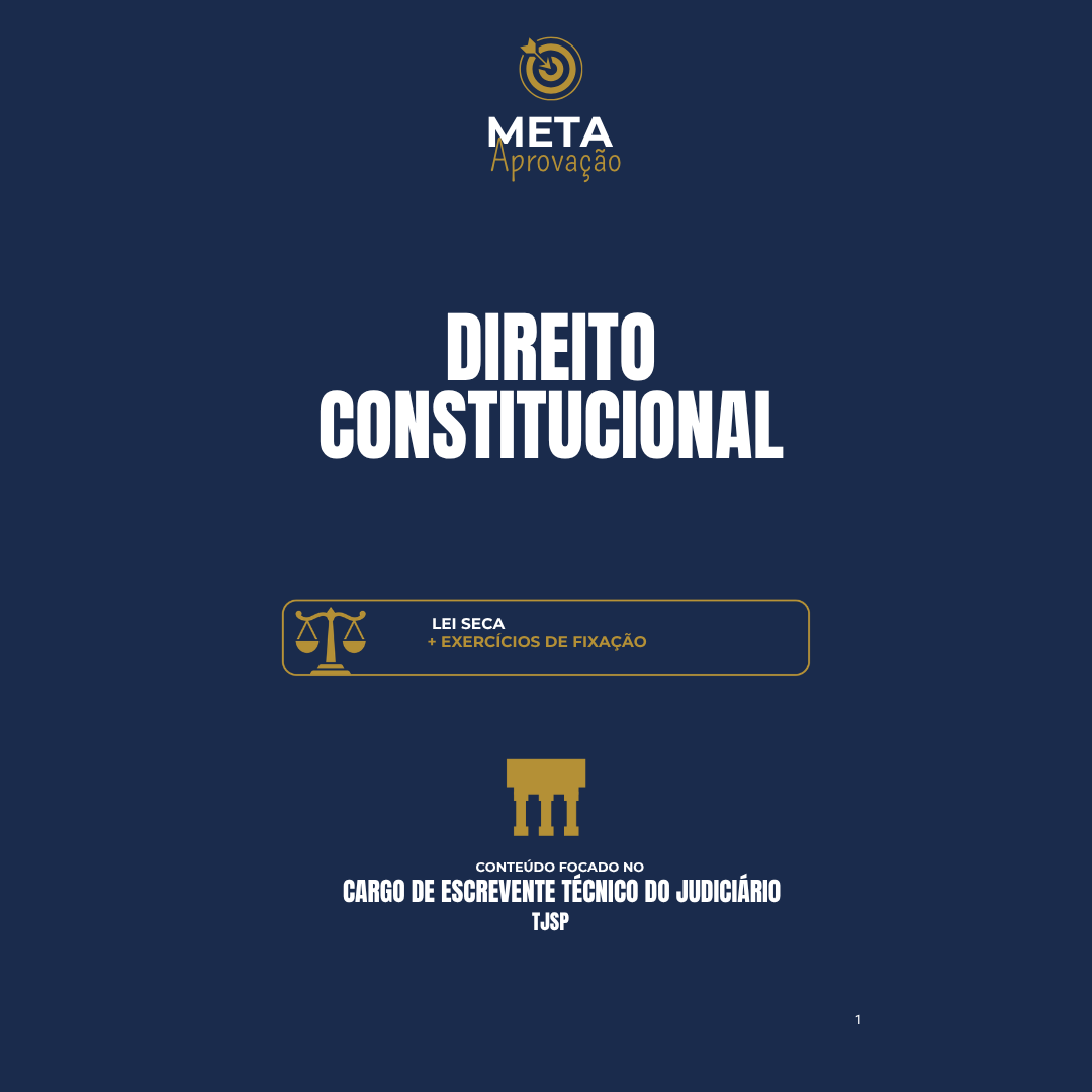 DIREITO CONSTITUCIONAL ESCREVENTE TJ/SP